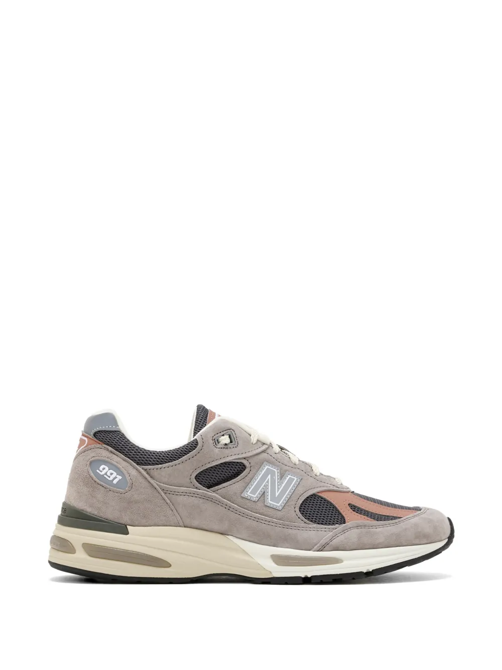 New Balance 991v2 perforated panelled sneakers - Grigio