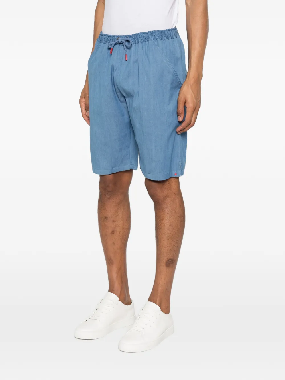  Kiton Bermudas Con Cordones - Azul 