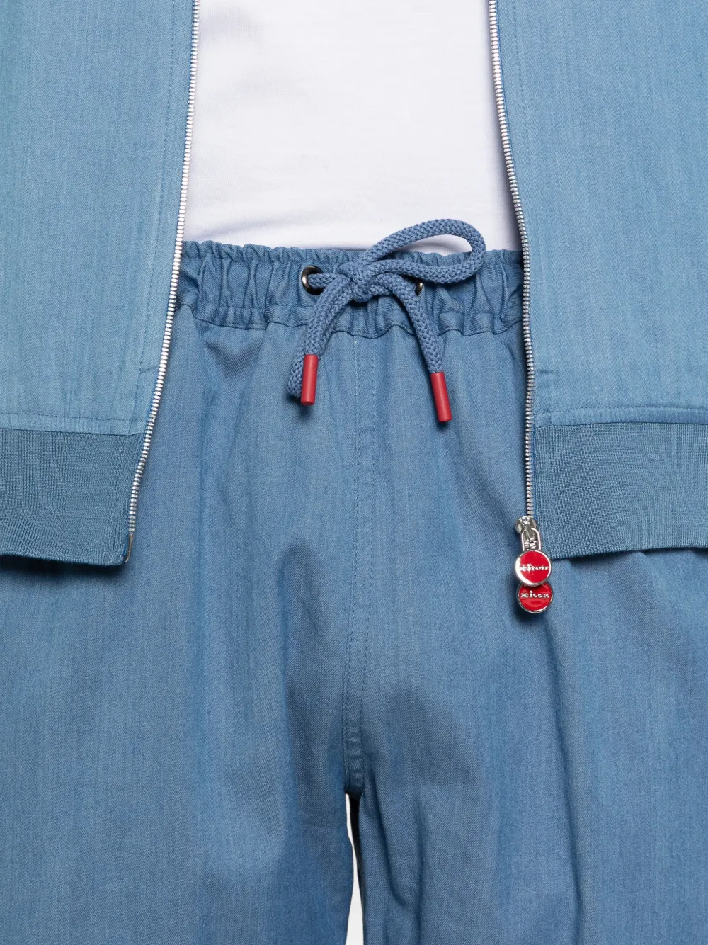 Kiton Shorts met trekkoord Blauw