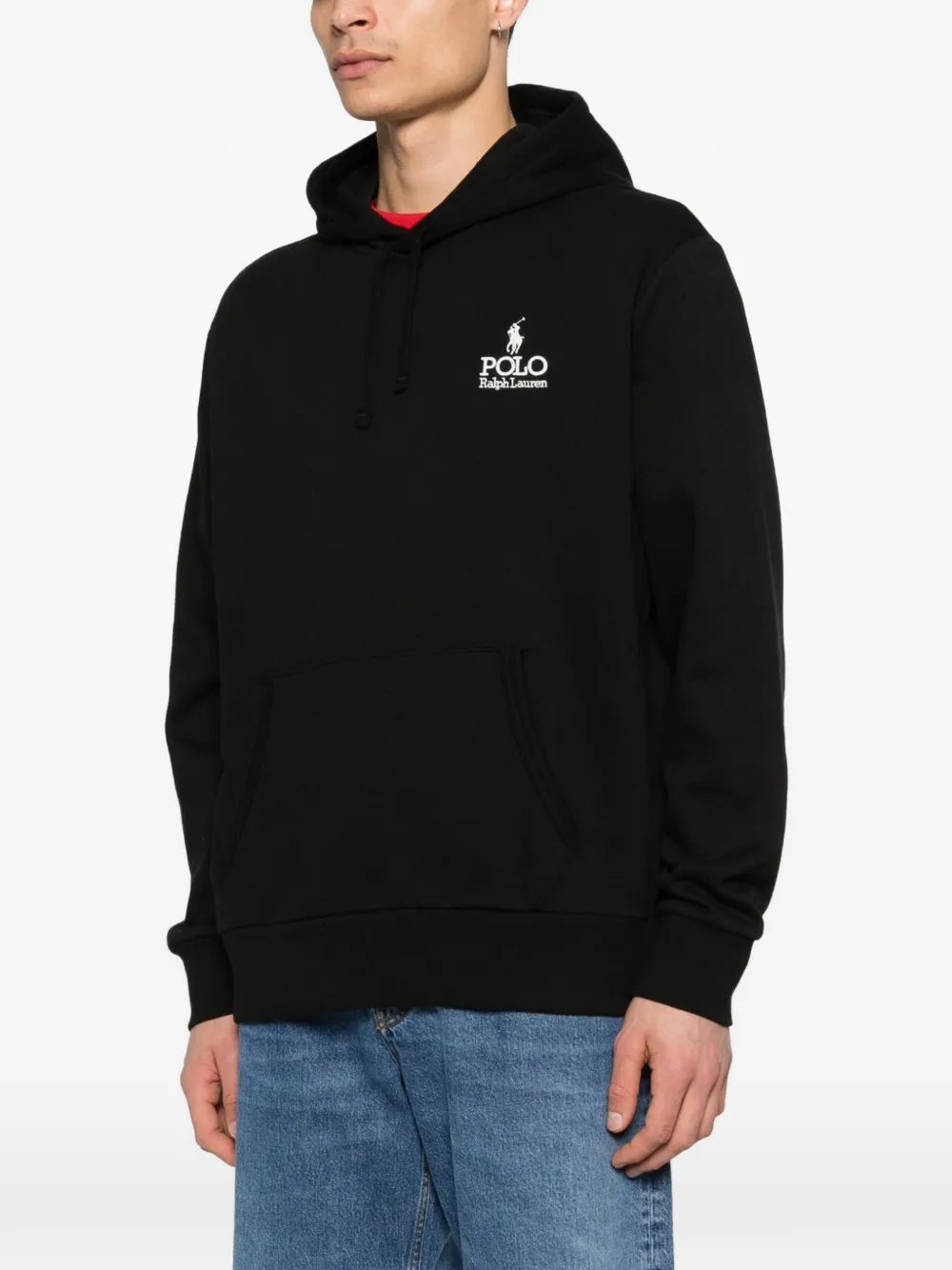 Polo Ralph Lauren Hoodie met geborduurd logo Zwart