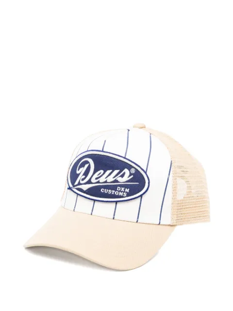 Deus Ex Machina striped logo-patch baseball cap