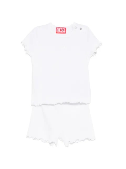 Diesel Kids ruffled-detail shorts set (set of two)