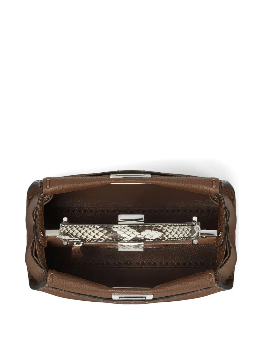 FENDI Peekaboo leren tas Bruin