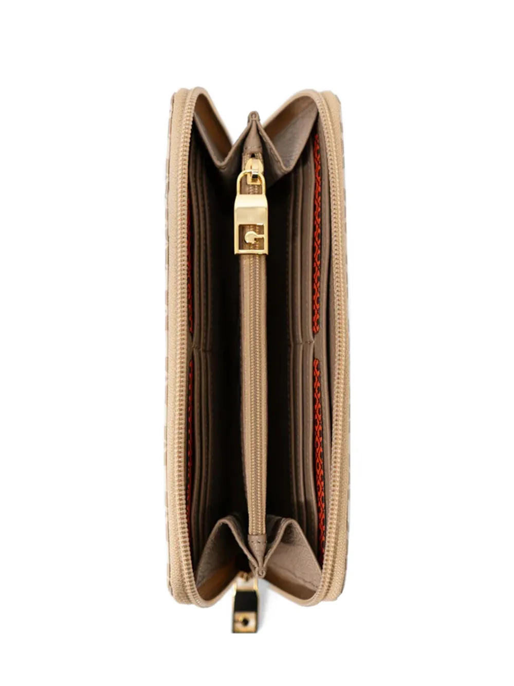 Gherardini patterned zip-up wallet - Toni neutri