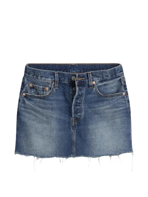 Levi's Deconstructed raw-cut denim skirt
