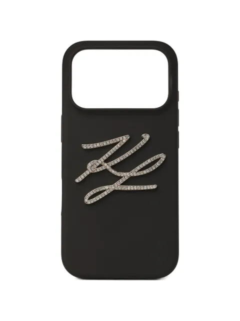 Karl Lagerfeld funda para iPhone 17 Pro Signature