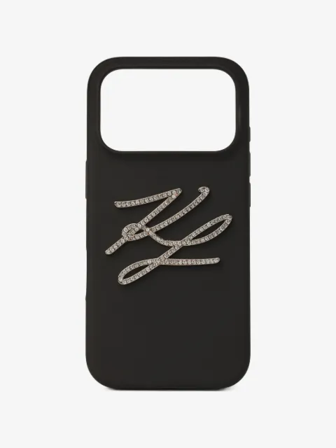 Karl Lagerfeld Autograph silicone iPhone 17 pro case