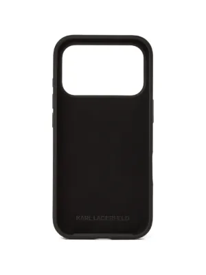 Prada Enameled Triangle Leather Phone Case iPhone 17 Pro Max