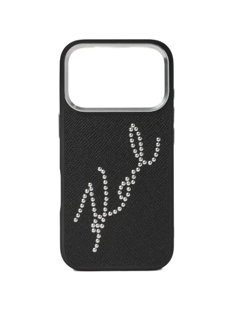 Karl Lagerfeld funda para iPhone 17 Pro Max con apliques