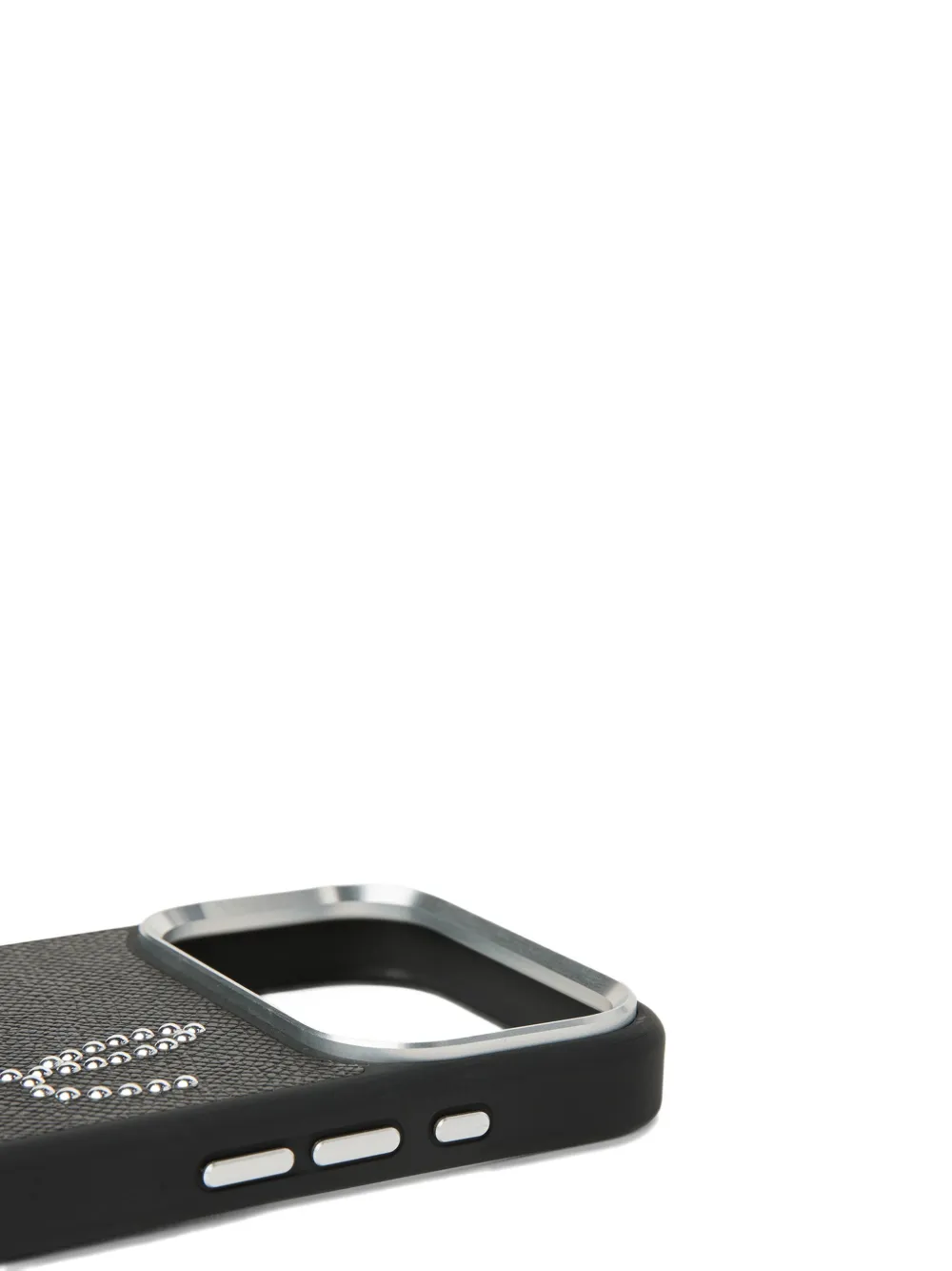 Karl Lagerfeld iPhone 17 Pro hoesje met studs Zwart