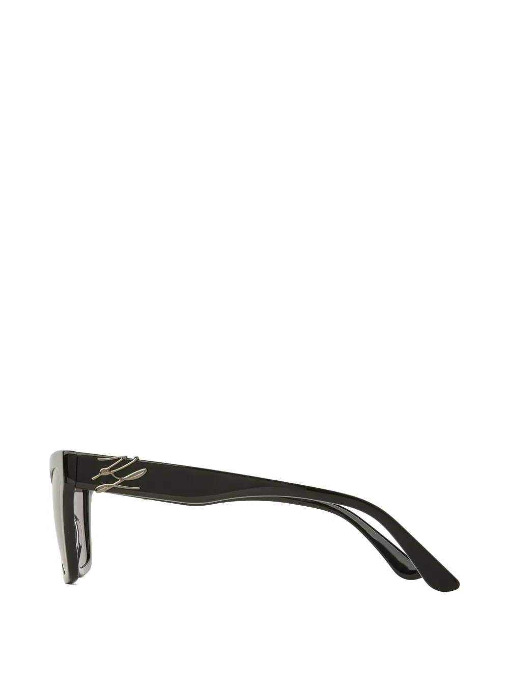 Karl Lagerfeld Autograph zonnebril met cat-eye montuur en logo Zwart