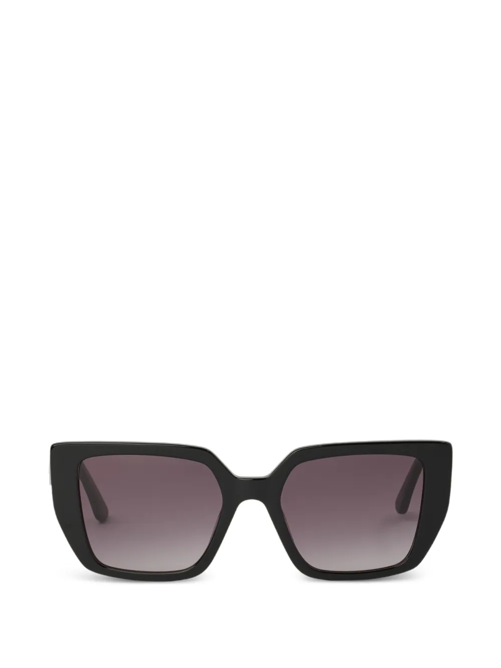 Karl Lagerfeld Glam Autograph logo square-frame sunglasses - Nero