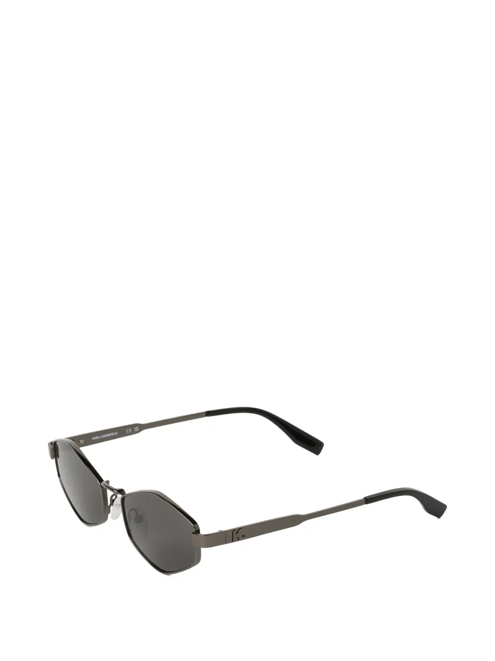 Karl Lagerfeld Monogram Geometric Sunglasses - Grey 