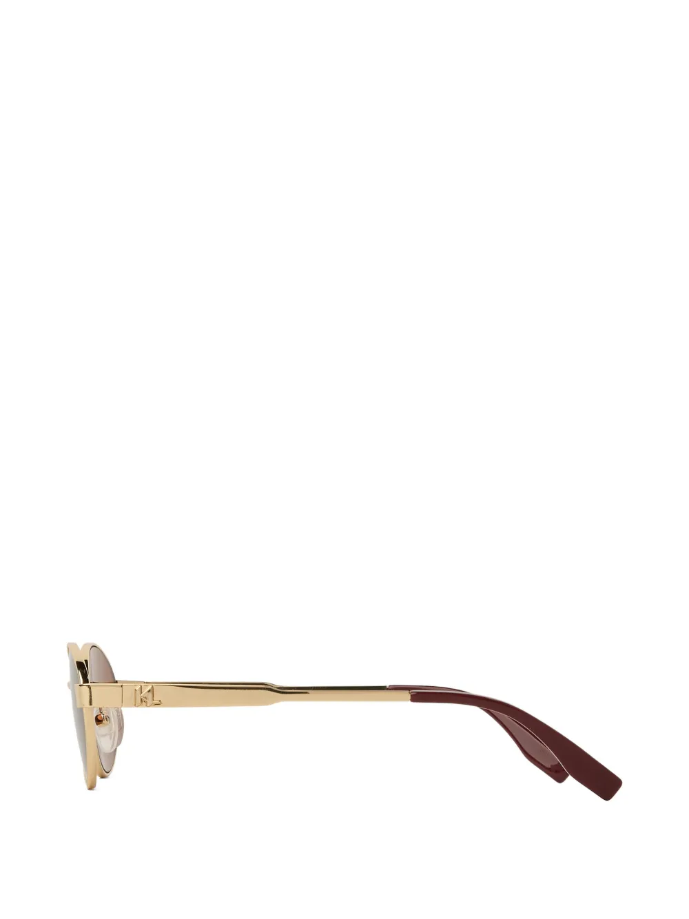 Karl Lagerfeld Zonnebril met rond montuur Goud