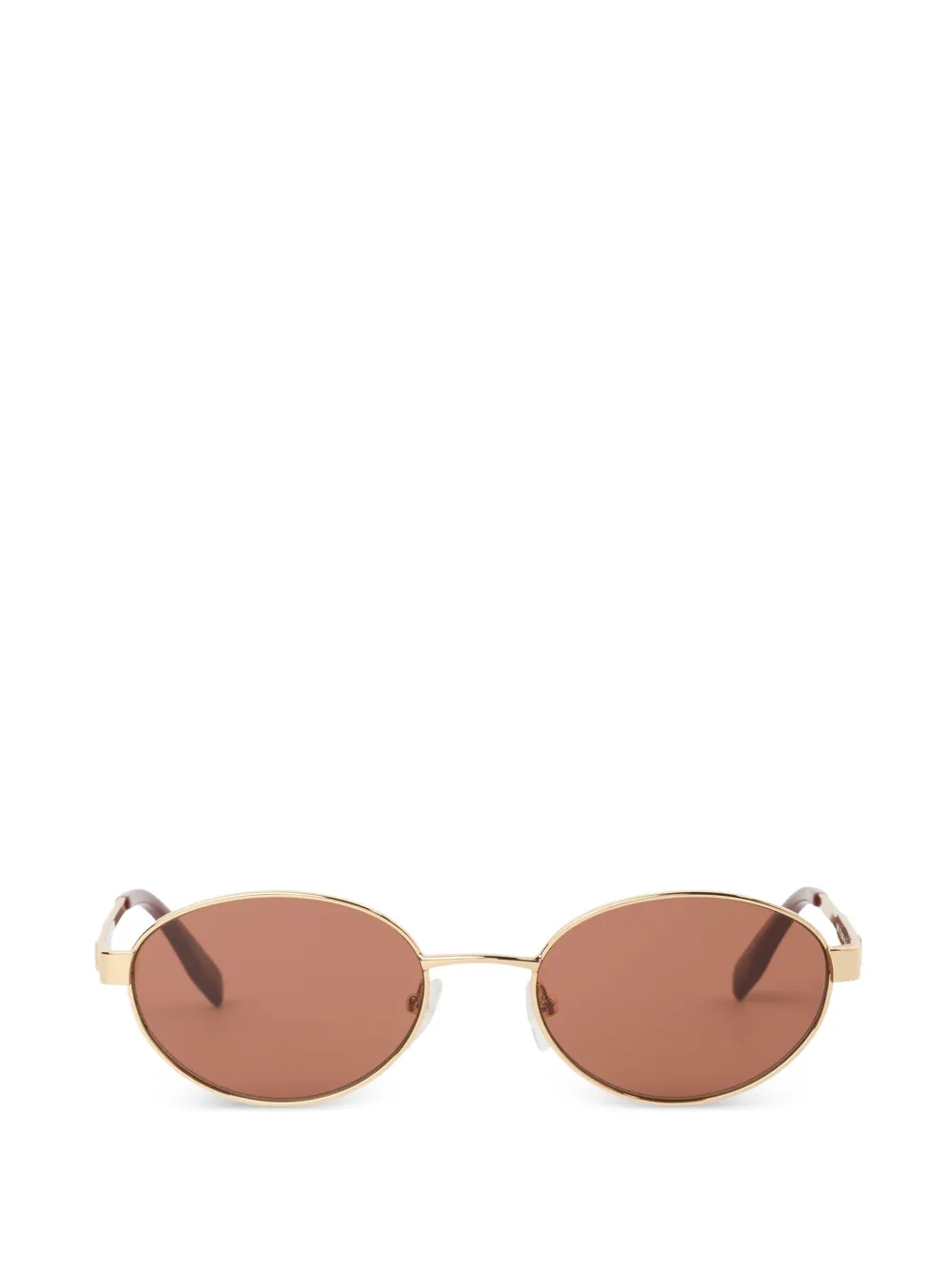 Karl Lagerfeld Monogram logo round-frame sunglasses - Oro