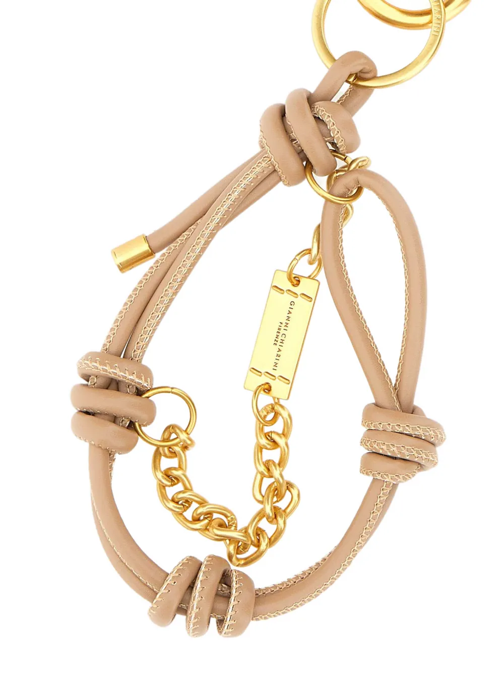  Gianni Chiarini Knotted Key Ring - Neutrals 