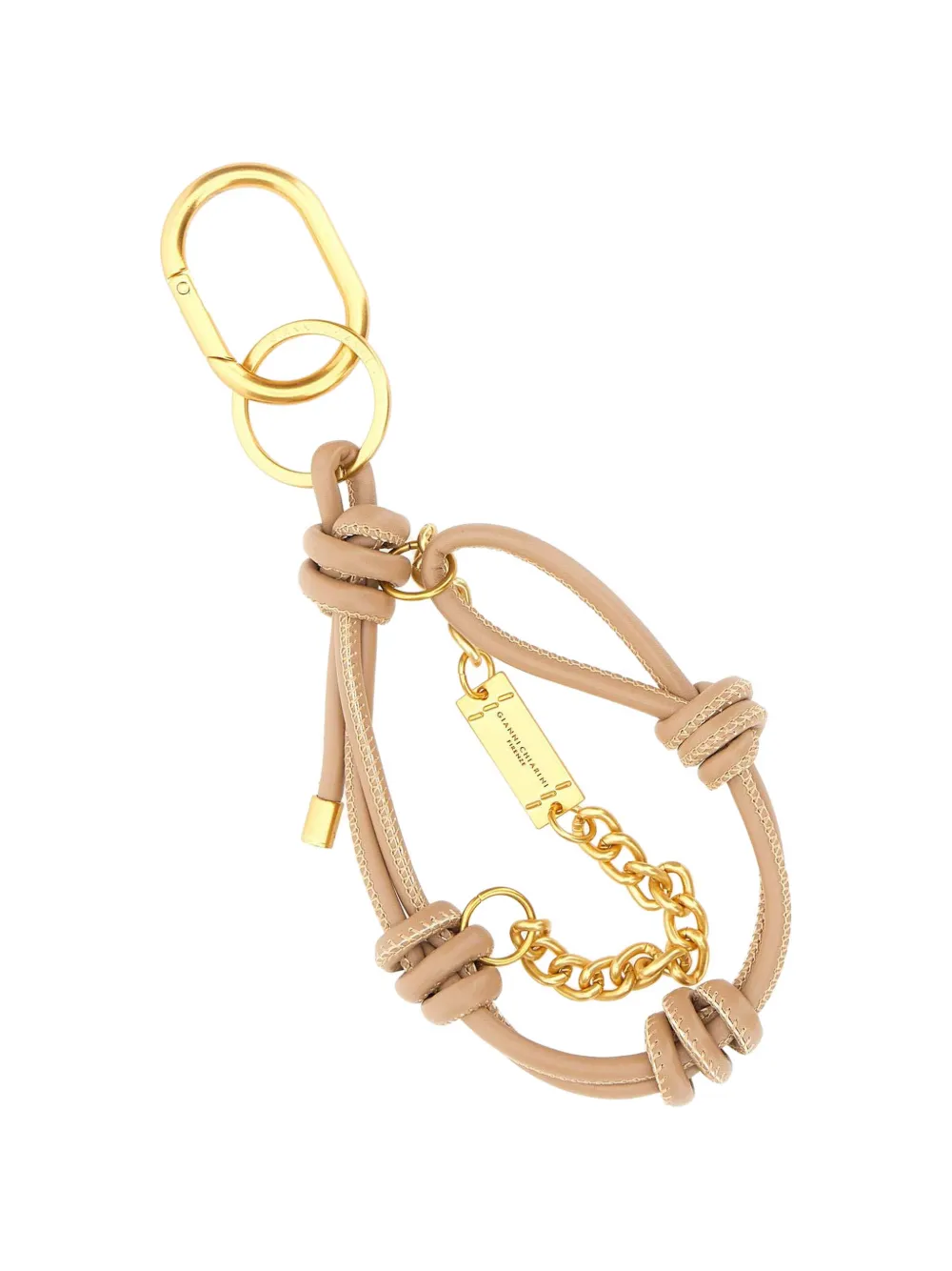  Gianni Chiarini Knotted Key Ring - Neutrals 