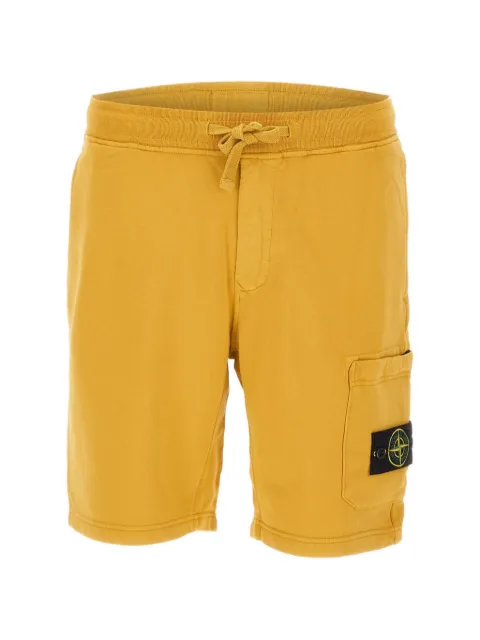 Stone Island shorts con cordones en la pretina y detalle de distintivo