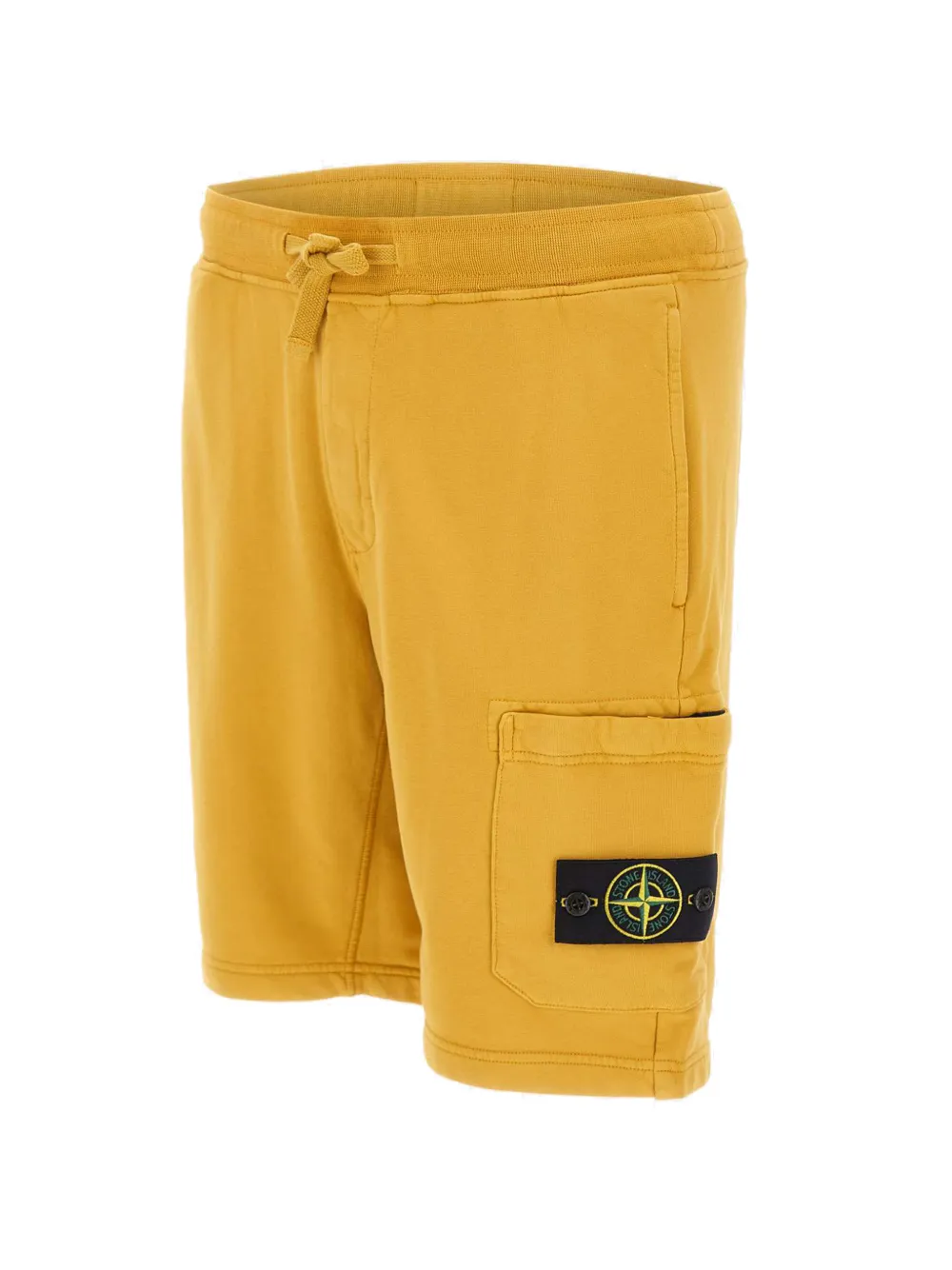 badge-detail drawstring-fastening shorts