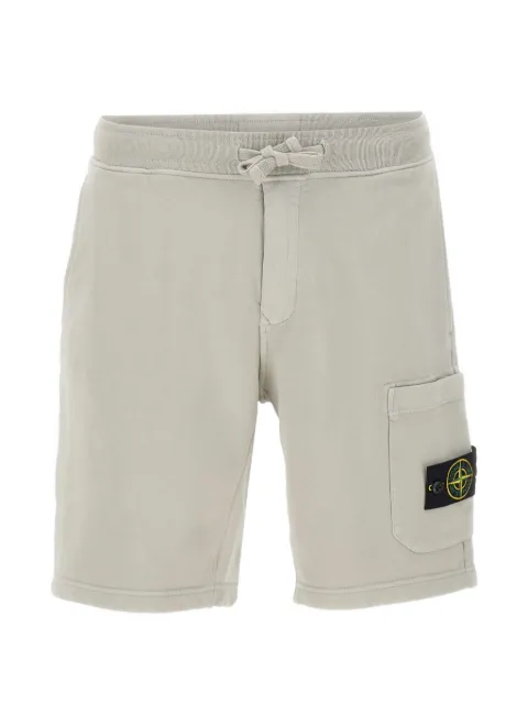 Stone Island drawstring-fastening cotton shorts