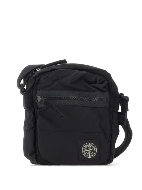 Stone Island zip compass patch shoulder bag