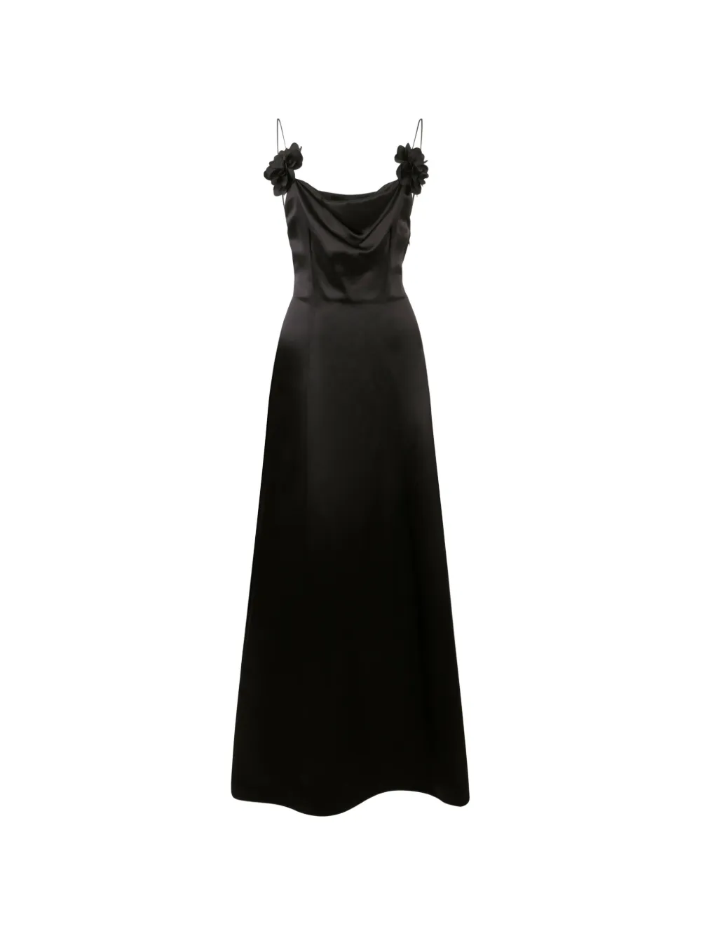 Philipp Plein floral-detail maxi dress - Black