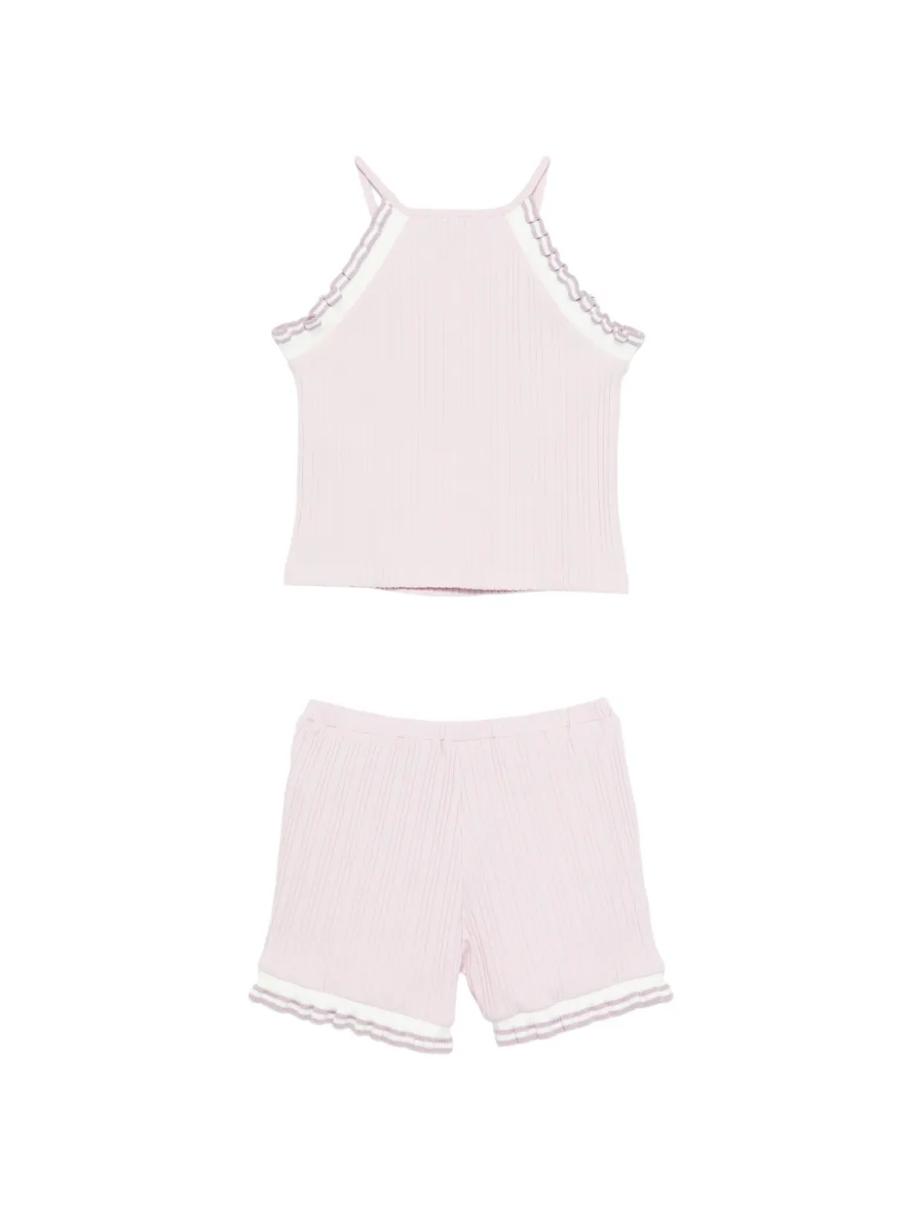 Ruffled-Trim Shorts Set