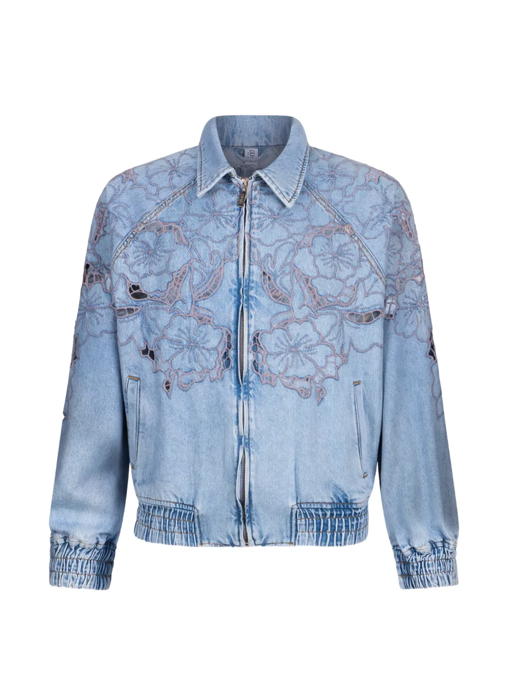 LIU JO open-work embroidery jacket - Blu