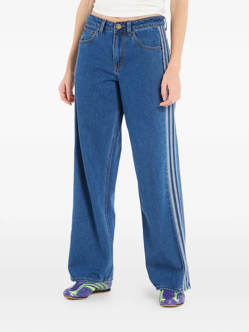 adidas Jeans a righe - Blu