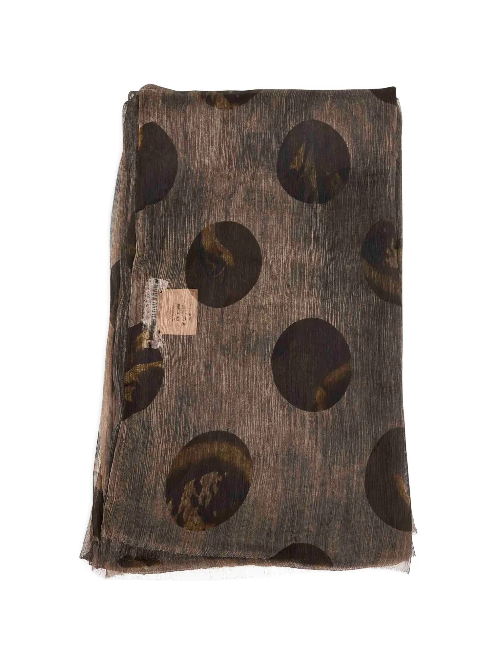 Uma Wang Osteria scarf - Marrone