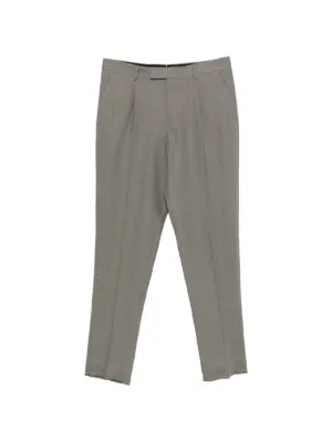 Giorgio Armani wide-leg Elasticated Tailored Trousers | Grey