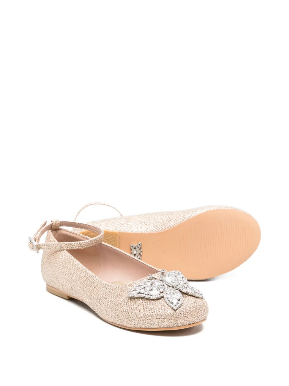 Aruna Seth Ballerina's verfraaid met vlinder Goud