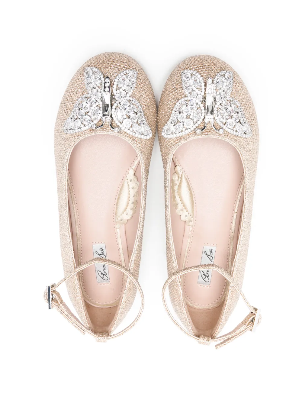 Aruna Seth Ballerina's verfraaid met vlinder Goud