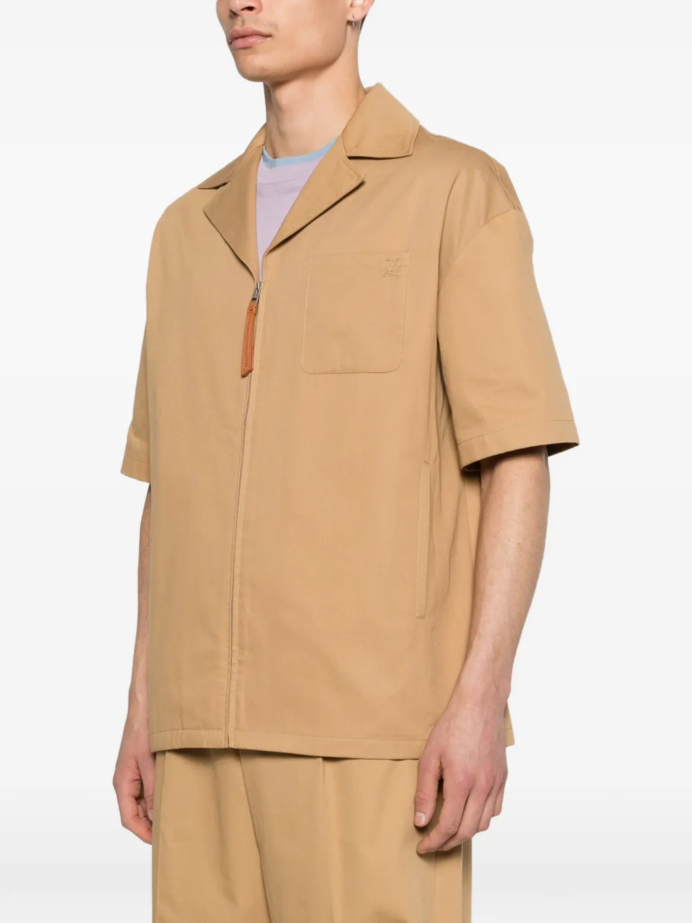  Loewe Zip-fastening Pocket Shirt - Neutrals 