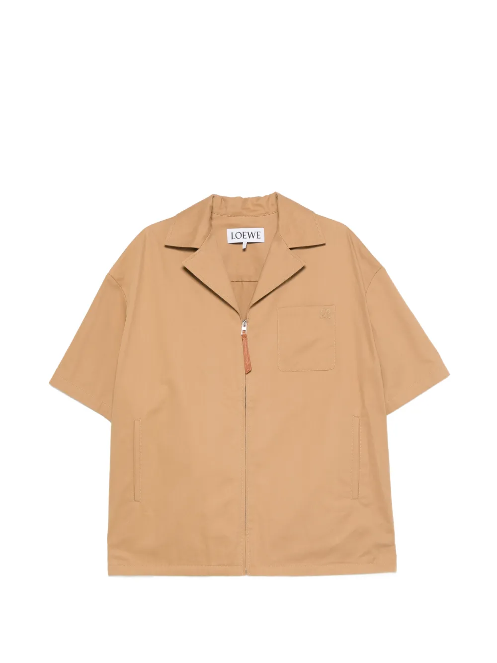 LOEWE zip-fastening pocket shirt - Toni neutri