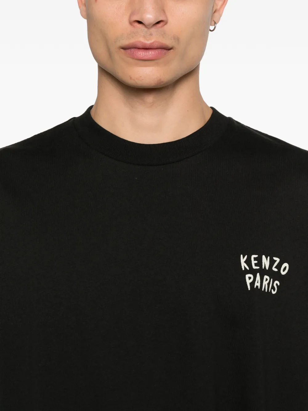 Kenzo Top met geborduurd logo en lange mouwen Zwart