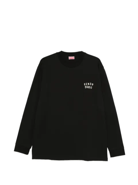 Kenzo logo-embroidered long-sleeve top