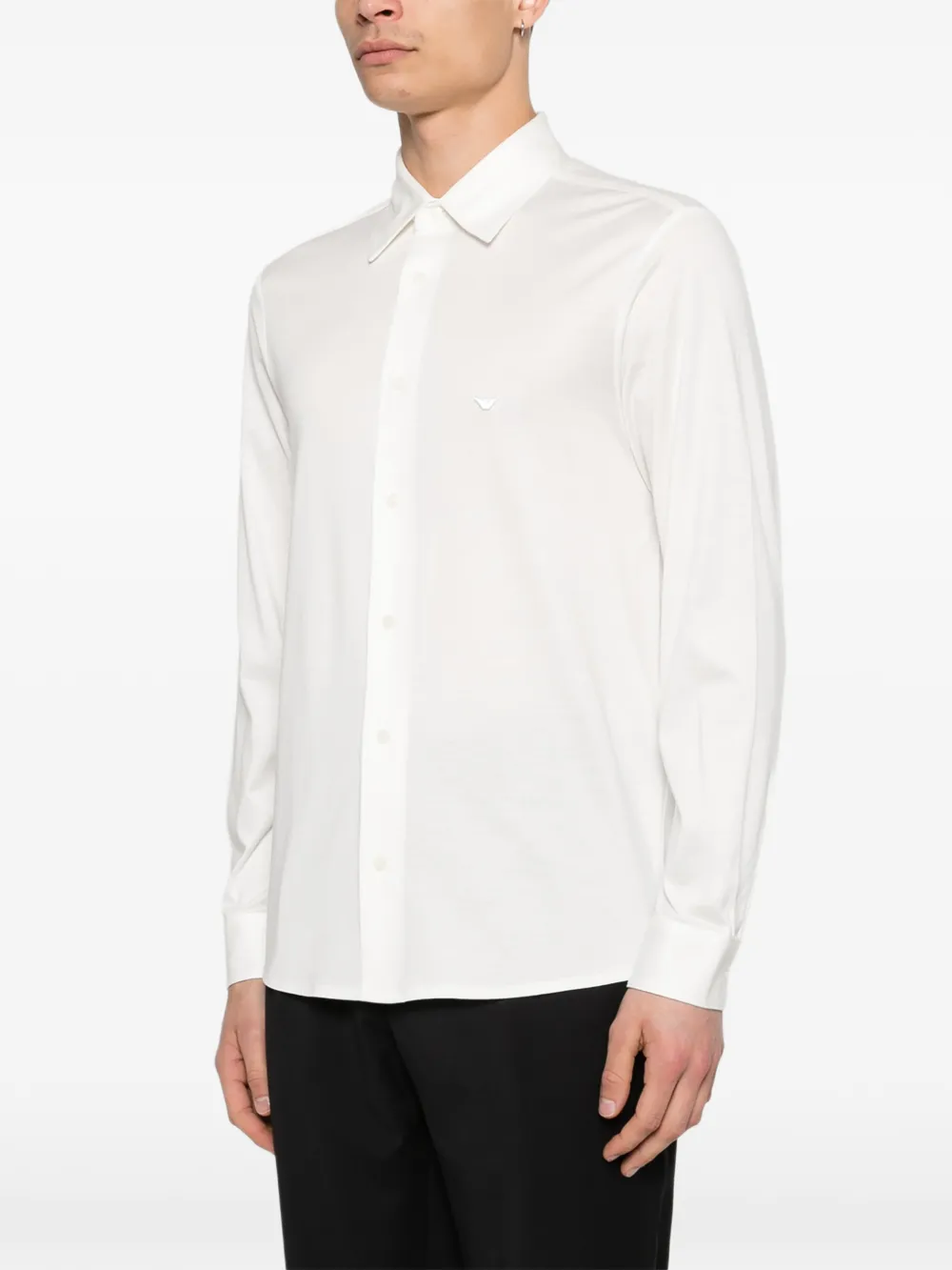 Emporio Armani Overhemd met logo Wit