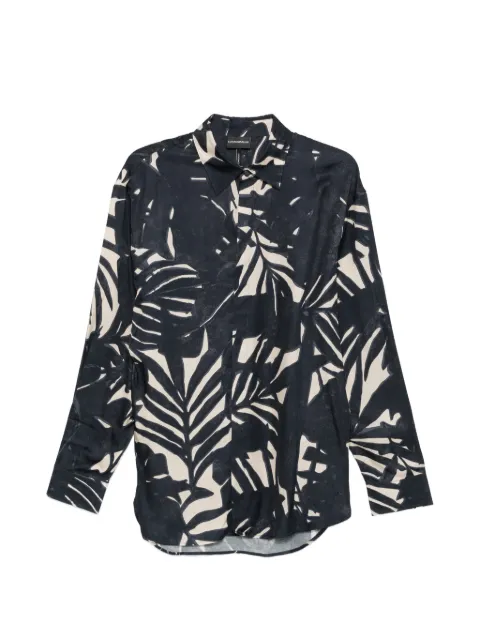 Emporio Armani floral-print shirt