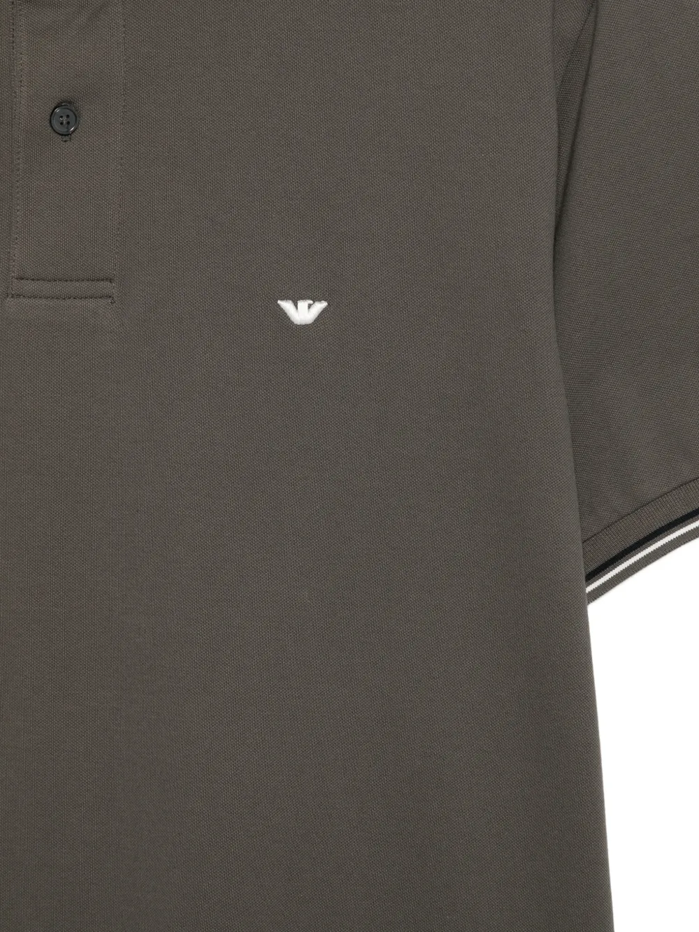 Emporio Armani Poloshirt met knopen Grijs