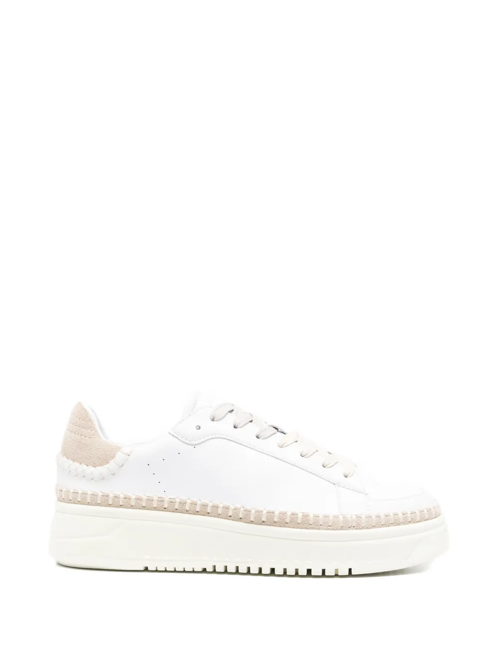 Emporio Armani Sneakers met plateauzool Wit