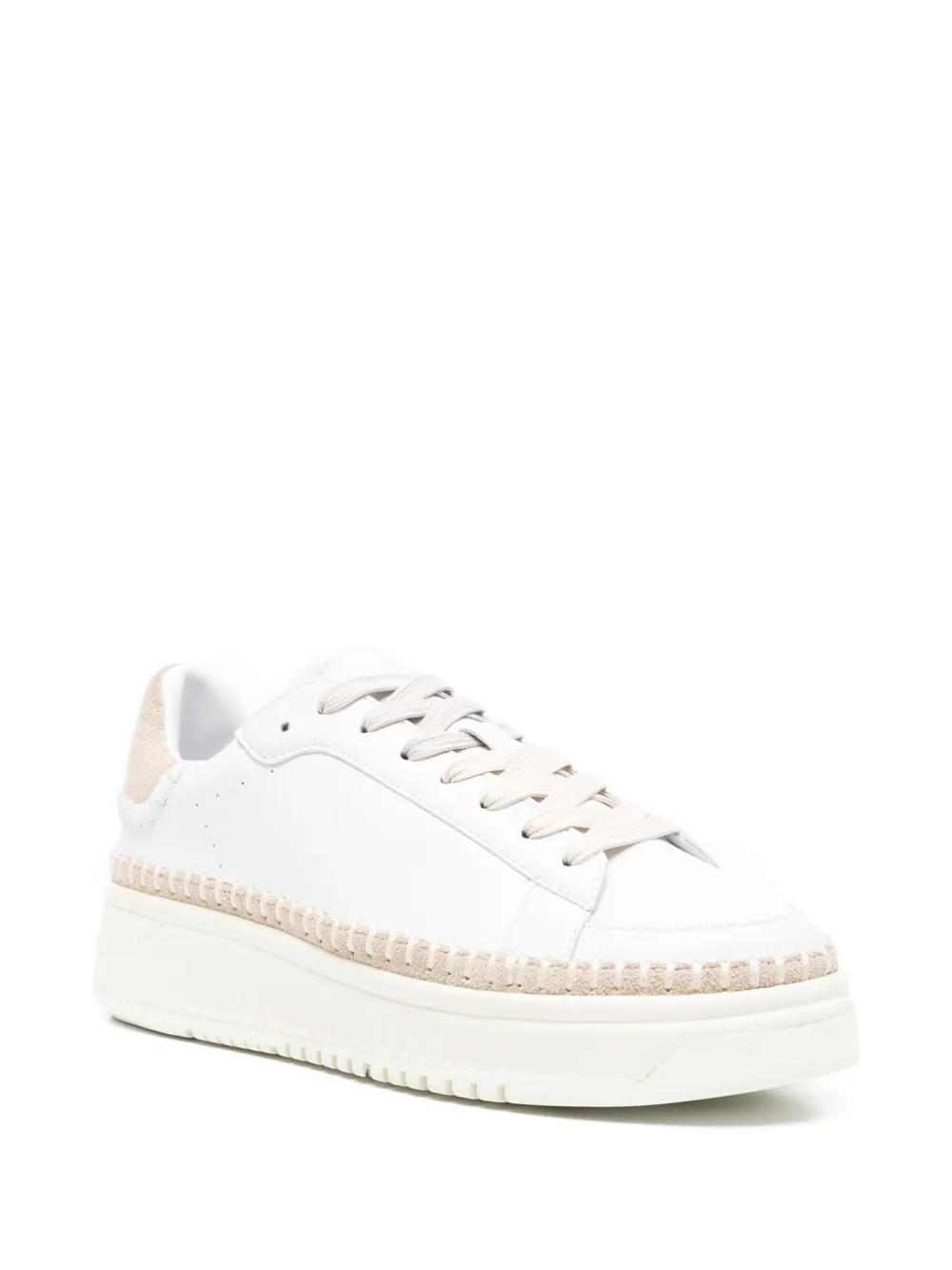 Emporio Armani Sneakers met plateauzool Wit