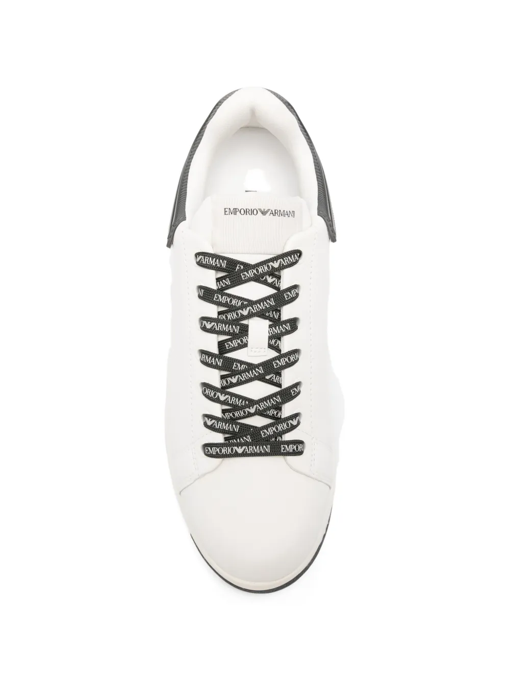 Emporio Armani Sneakers met geribbelde afwerking Wit