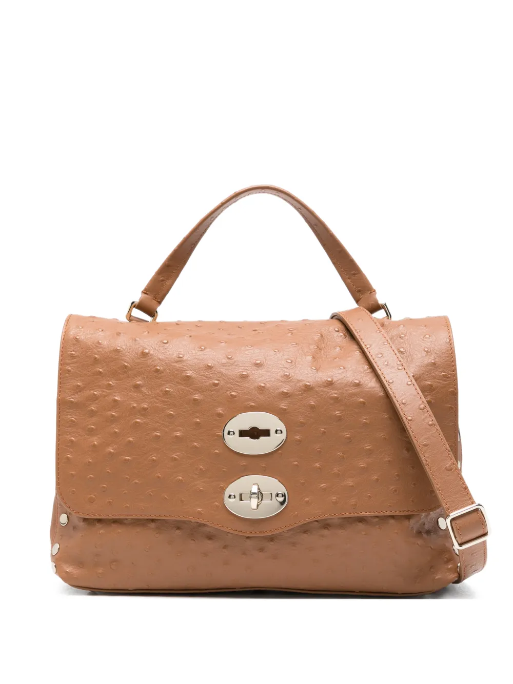 Zanellato studded top-handle tote bag - Marrone