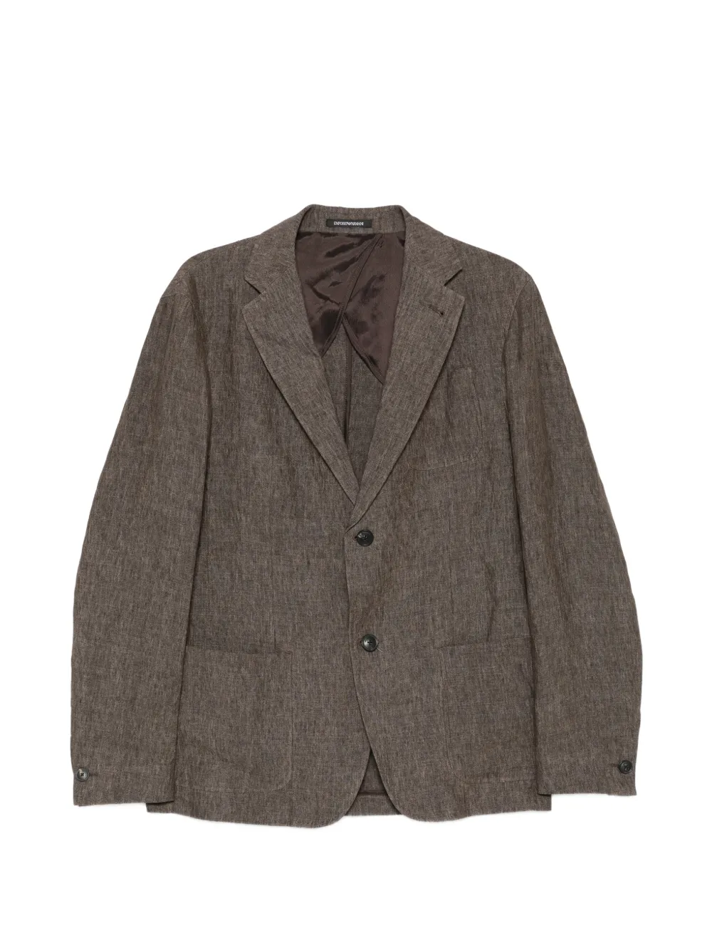 Emporio Armani buttoned blazer - Braun