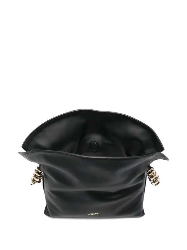 LOEWE フラメンコ　ブラック　ミニ LOEWE フラメンコ クラッチバッグ ミニ | ブラック | FARFETCH JP