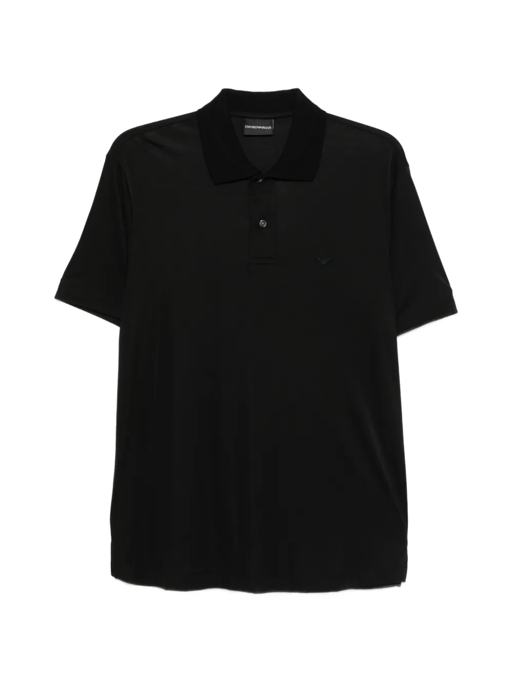 Emporio Armani buttoned polo shirt - Schwarz