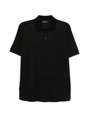 Emporio Armani ジップ ポロシャツ | ブルー | FARFETCH JP