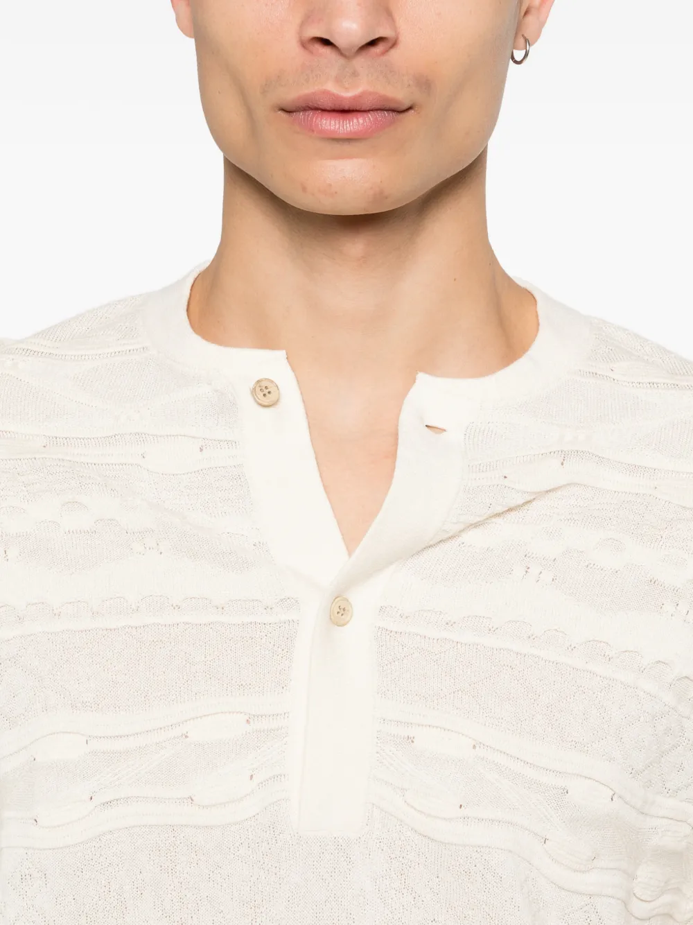 Emporio Armani Trui met patroon Beige