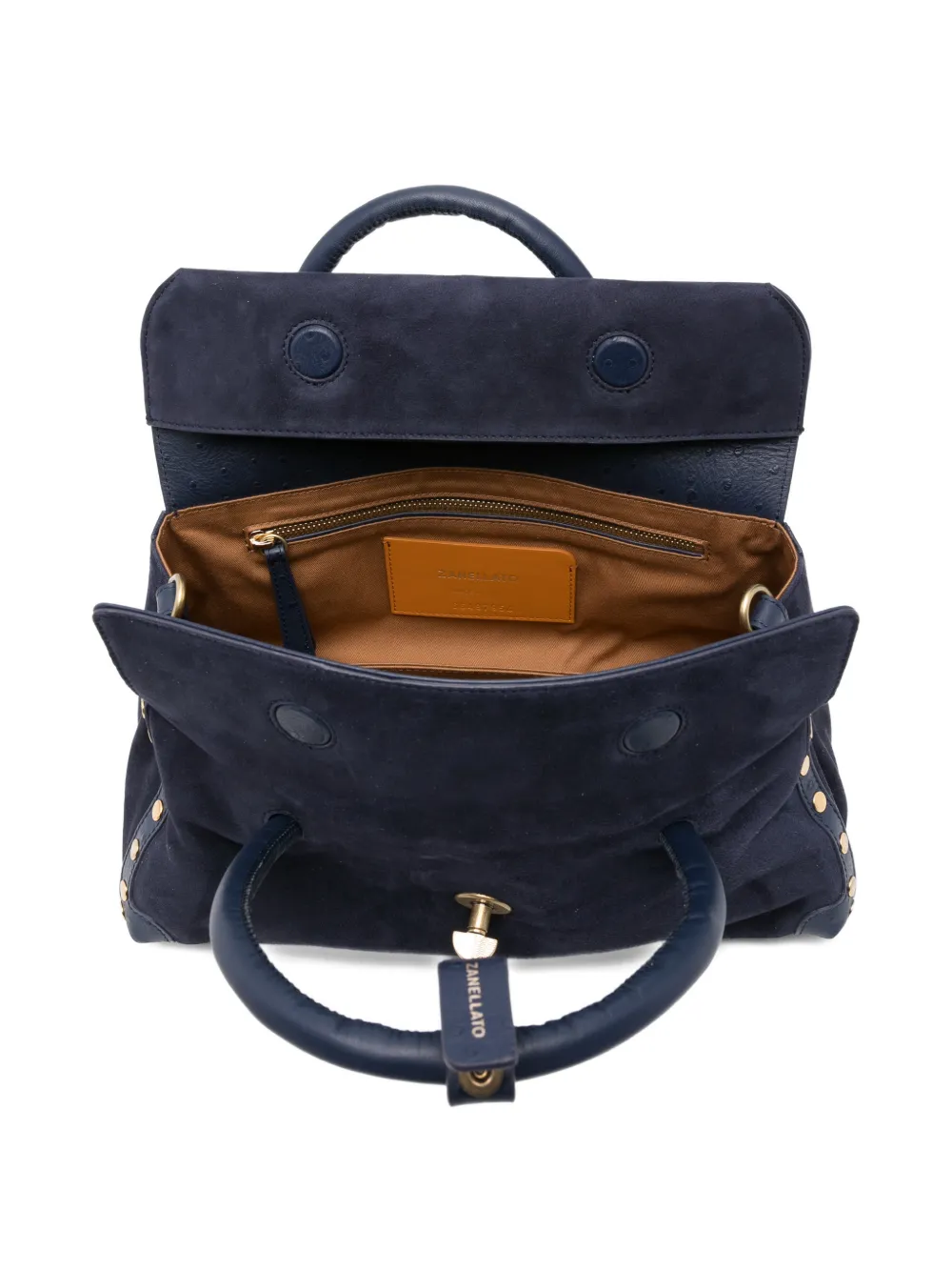 Zanellato Dotta shopper met handgreep Blauw